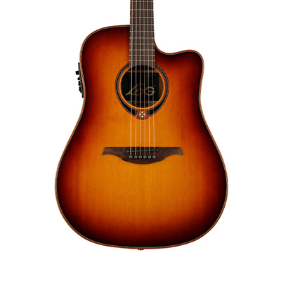 LAG GLA T118DCE-BRS Dreadnought Cutaway Elektro Akustik Gitar